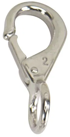 S-4033C – WHITECAP IND Boat Eye Snap, Fixed Eye 1/2 Inch Hook Size 13/16 Inch Ring Diameter 3-1/4 Inch Length Stainle...